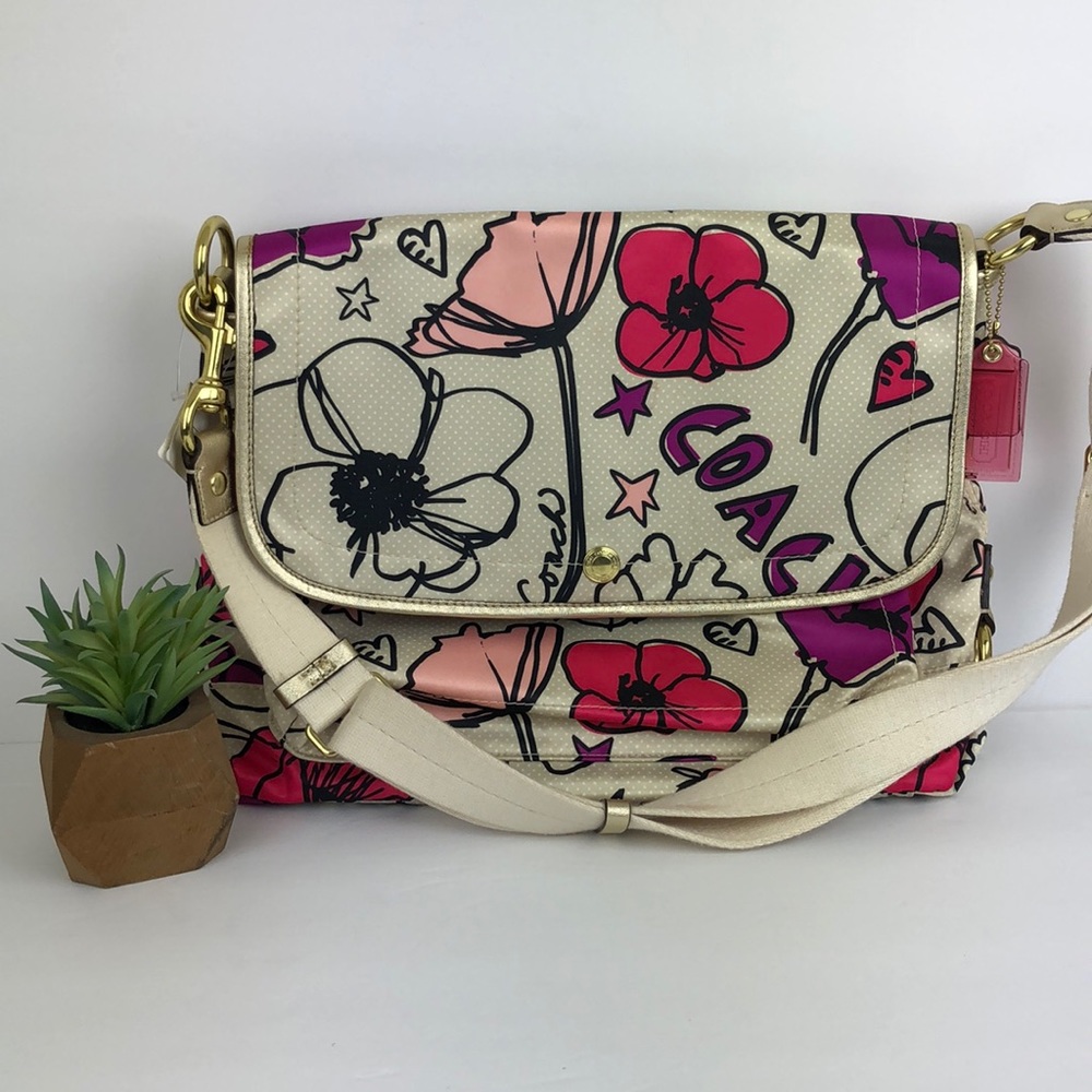 NEW Coach Kyra Poppy Floral Crossbody Bag 17147 - Picture 1 of 8